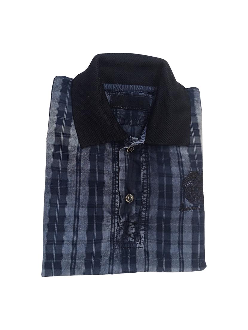 boys checkered short sleeve polo t-shirt - 21740055 - Standard Image - 1