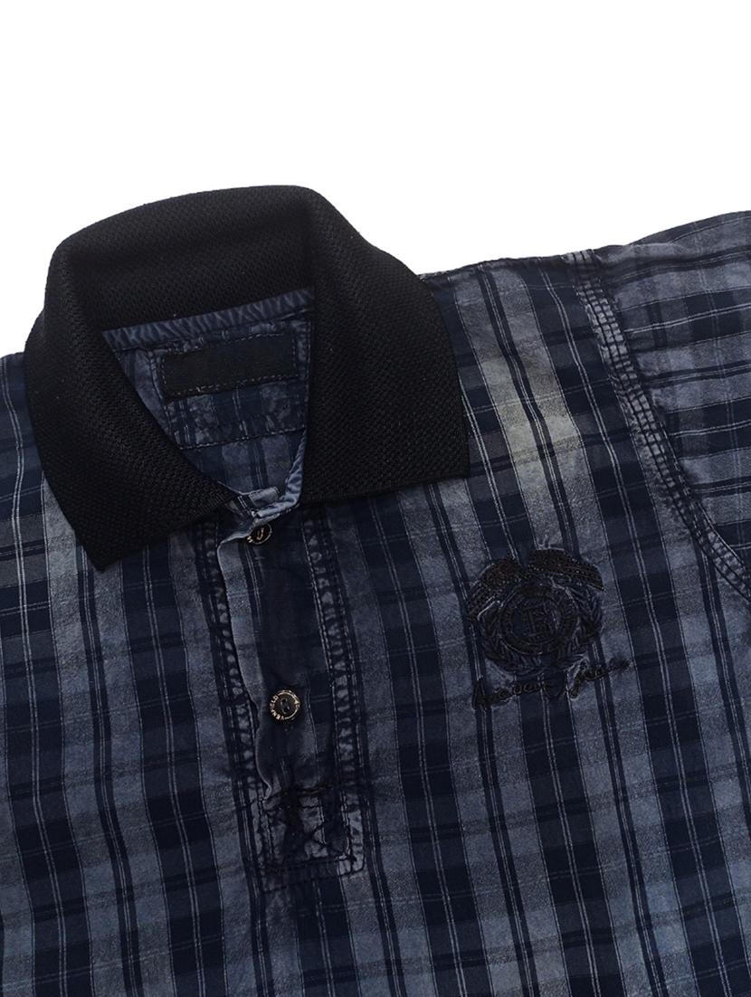 boys checkered short sleeve polo t-shirt - 21740055 - Standard Image - 4