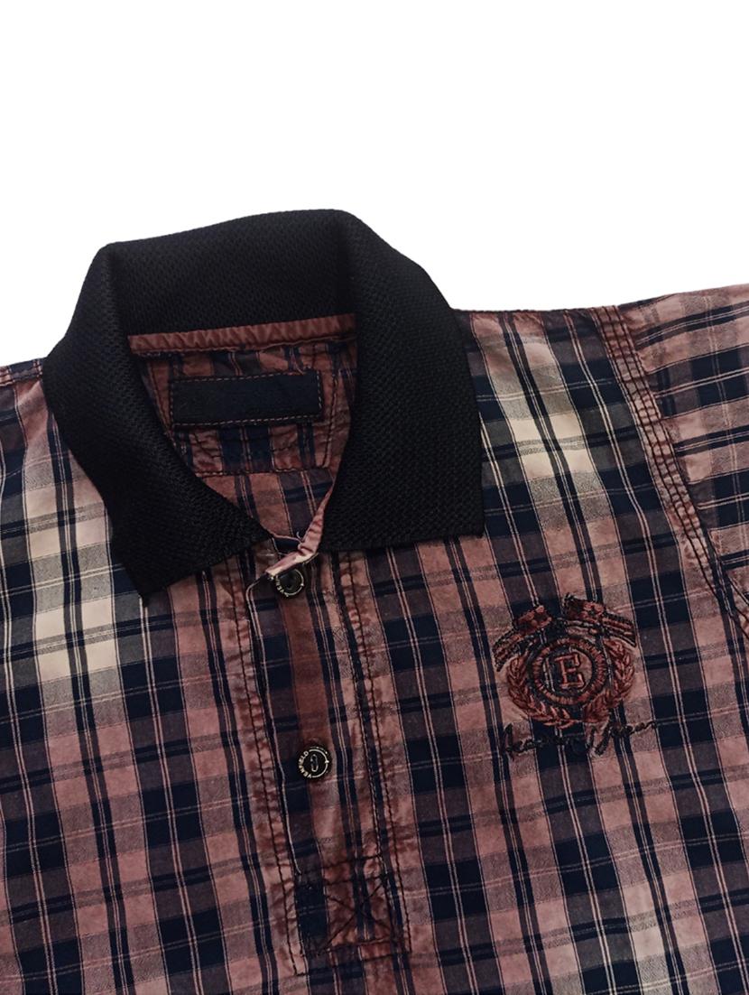 boys checkered short sleeve polo t-shirt - 21740062 - Standard Image - 4