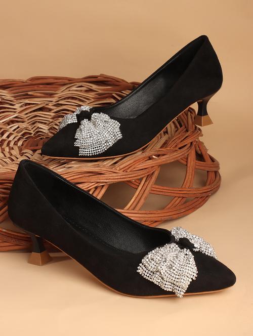 women black slip on pump - 21740069 -  Standard Image - 0
