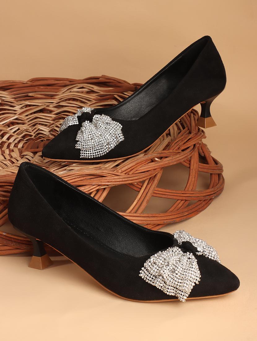 women black slip on pump - 21740069 -  Zoom Image - 0