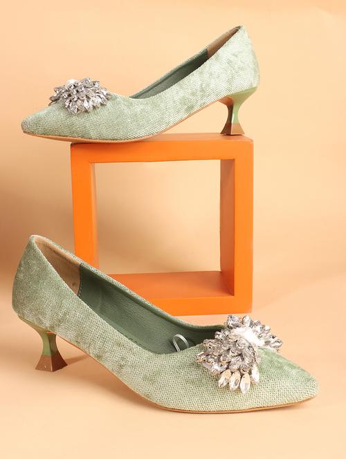 women green slip on pump - 21740070 - Standard Image - 0