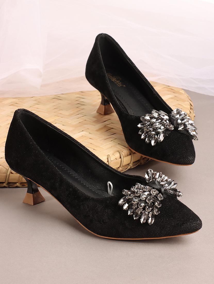 women black slip on pump - 21740072 - Zoom Image - 0