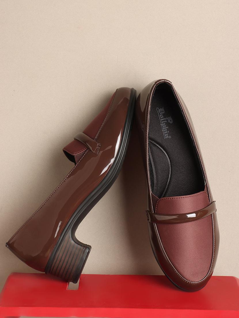women brown slip on formal shoes - 21740073 -  Zoom Image - 0