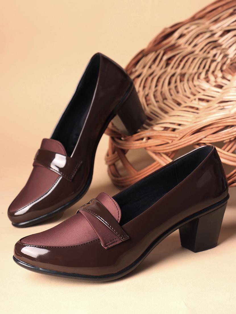 women brown slip on formal shoes - 21740076 -  Zoom Image - 0