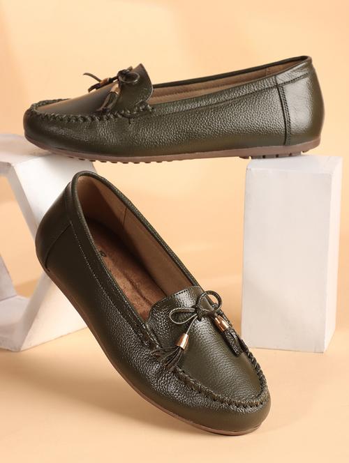 women green slip on loafer - 21740079 - Standard Image - 0