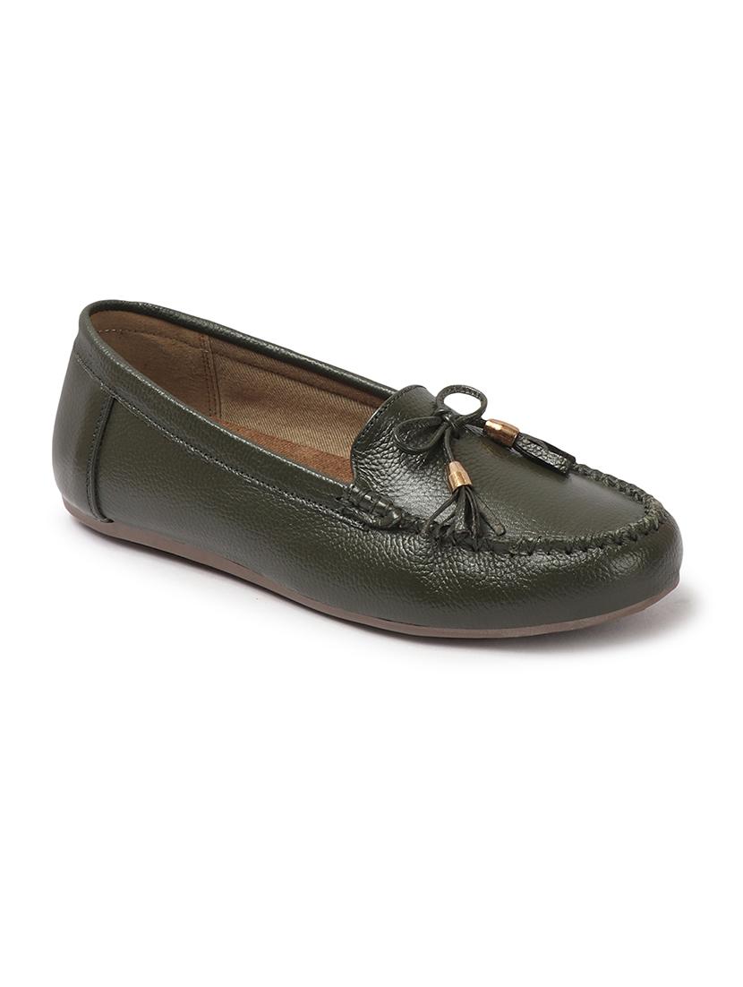women green slip on loafer - 21740079 - Standard Image - 1