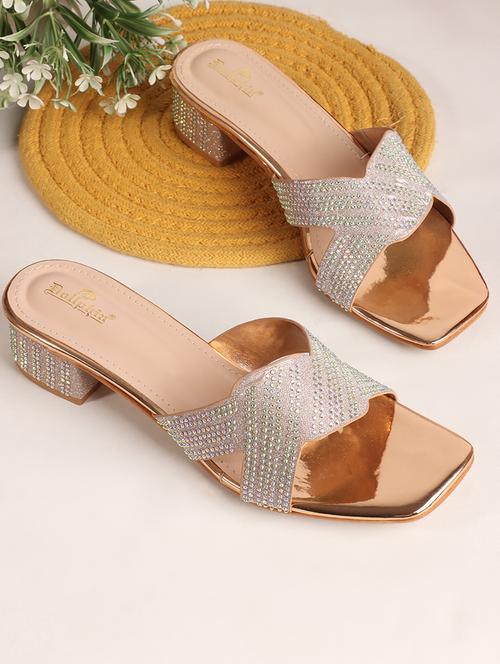 women embellished block heel sandal - 21740086 -  Standard Image - 0