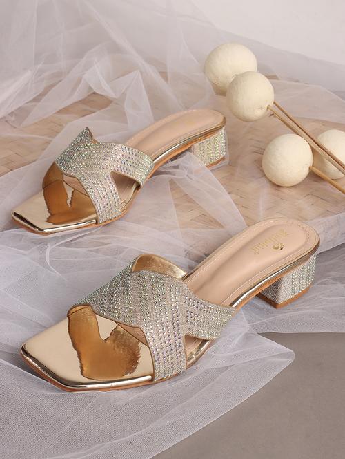 women embellished block heel sandal - 21740088 - Standard Image - 0