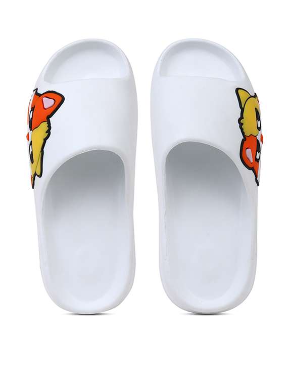men printed slider flip flops - 21740299 -  Standard Image - 4