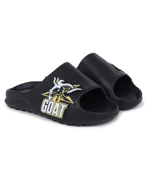 men printed slider flip flops - 21740300 - Standard Image - 1