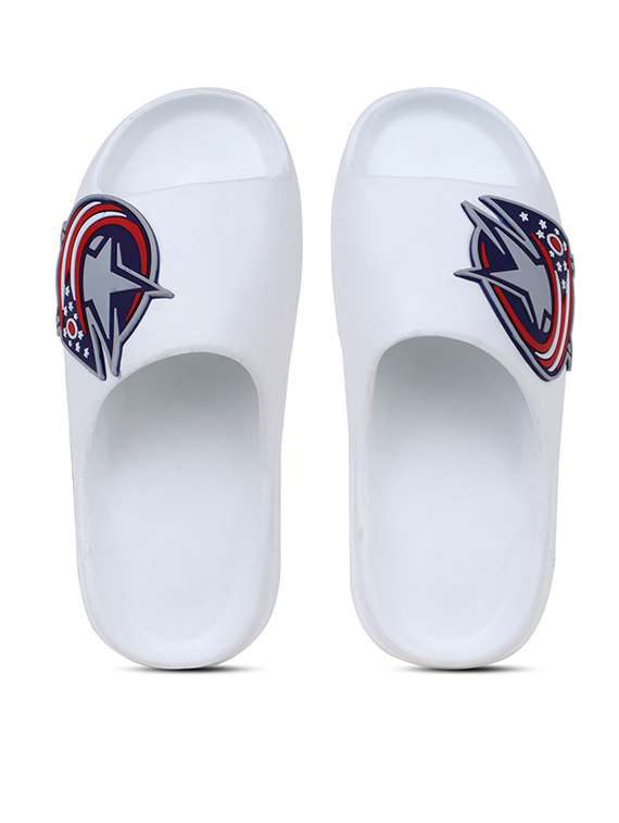 men printed slider flip flops - 21740307 -  Standard Image - 4