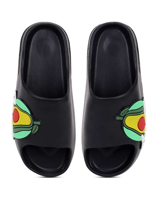 men printed slider flip flops - 21740312 -  Standard Image - 4