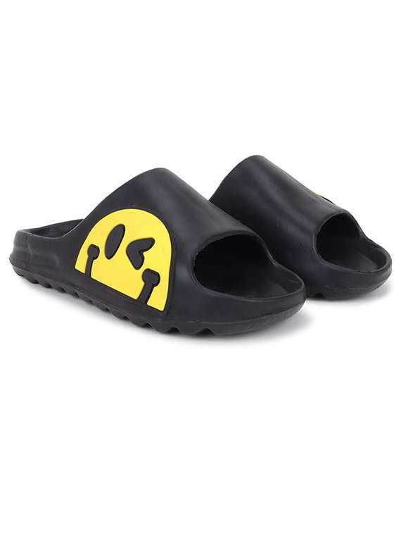 men printed slider flip flops - 21740314 -  Standard Image - 1