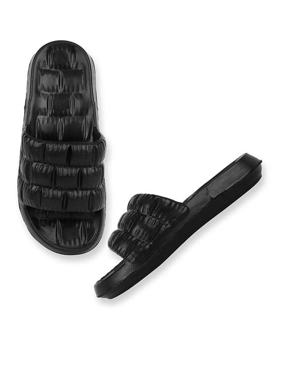 men solid slider flip flops - 21740316 -  Standard Image - 4