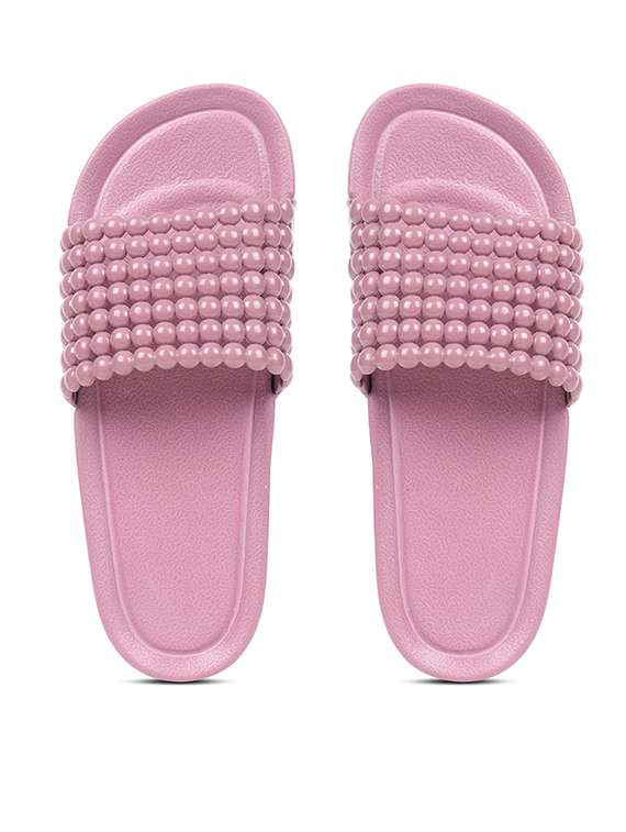 women solid slide flip flops - 21740339 -  Standard Image - 4