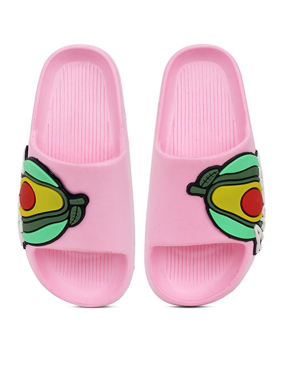 women printed slide flip flops - 21740341 - Standard Image - 4