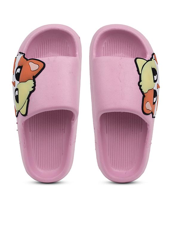 women printed slide flip flops - 21740347 - Standard Image - 4