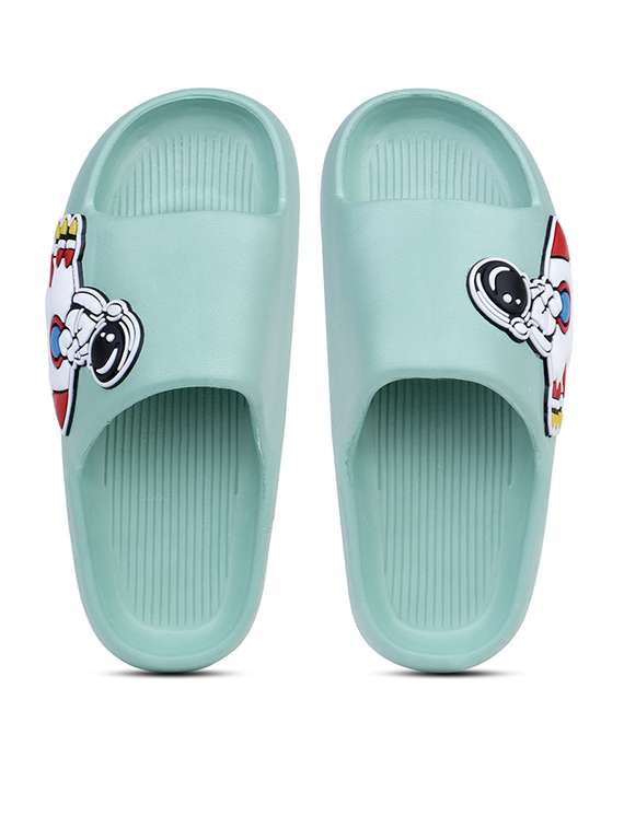 Women Printed Slide Flip Flops - 21740349 -  Standard Image - 4