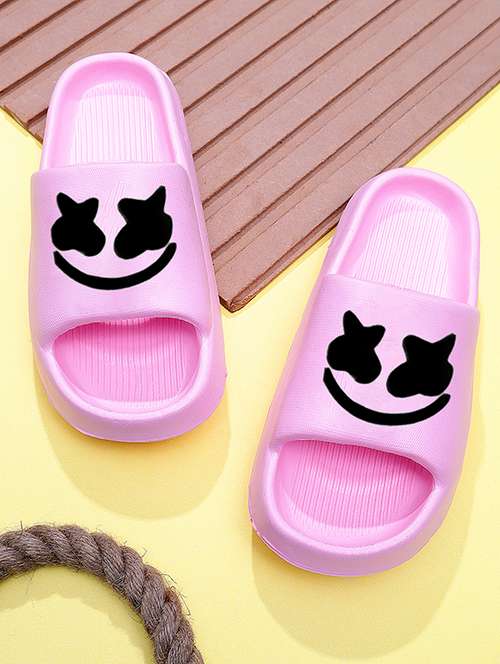 women printed slide flip flops - 21740366 -  Standard Image - 0