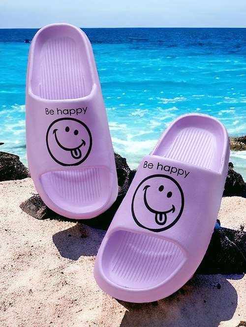 women printed slide flip flops - 21740367 -  Standard Image - 0