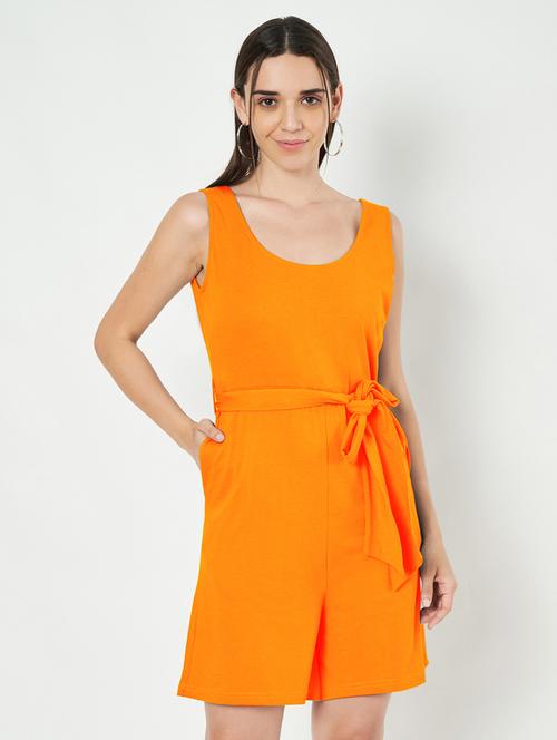 women solid sleeveless romper - 21740461 -  Standard Image - 0