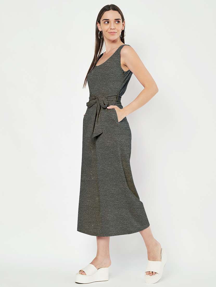 women solid sleeveless full length jumpsuit - 21740493 -  Standard Image - 1