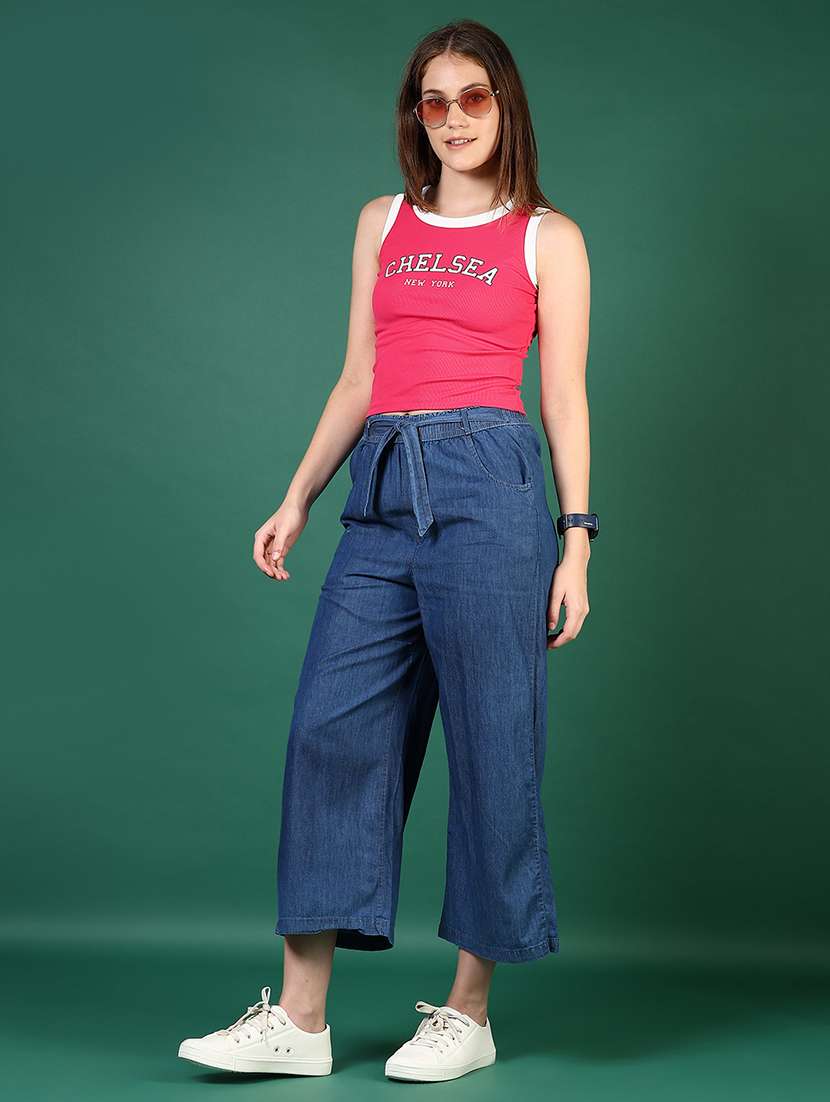 women typographic print sleeveless tank top - 21740559 -  Standard Image - 4