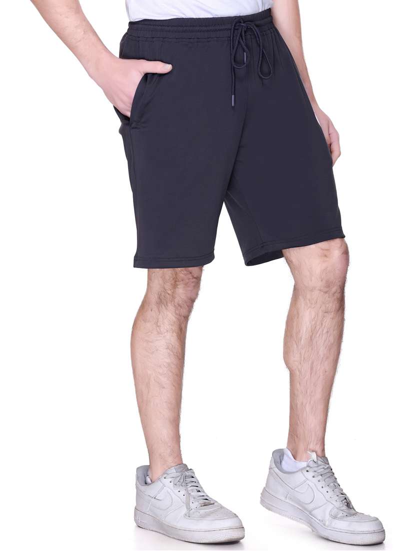 men mid rise solid shorts - 21740747 -  Standard Image - 1