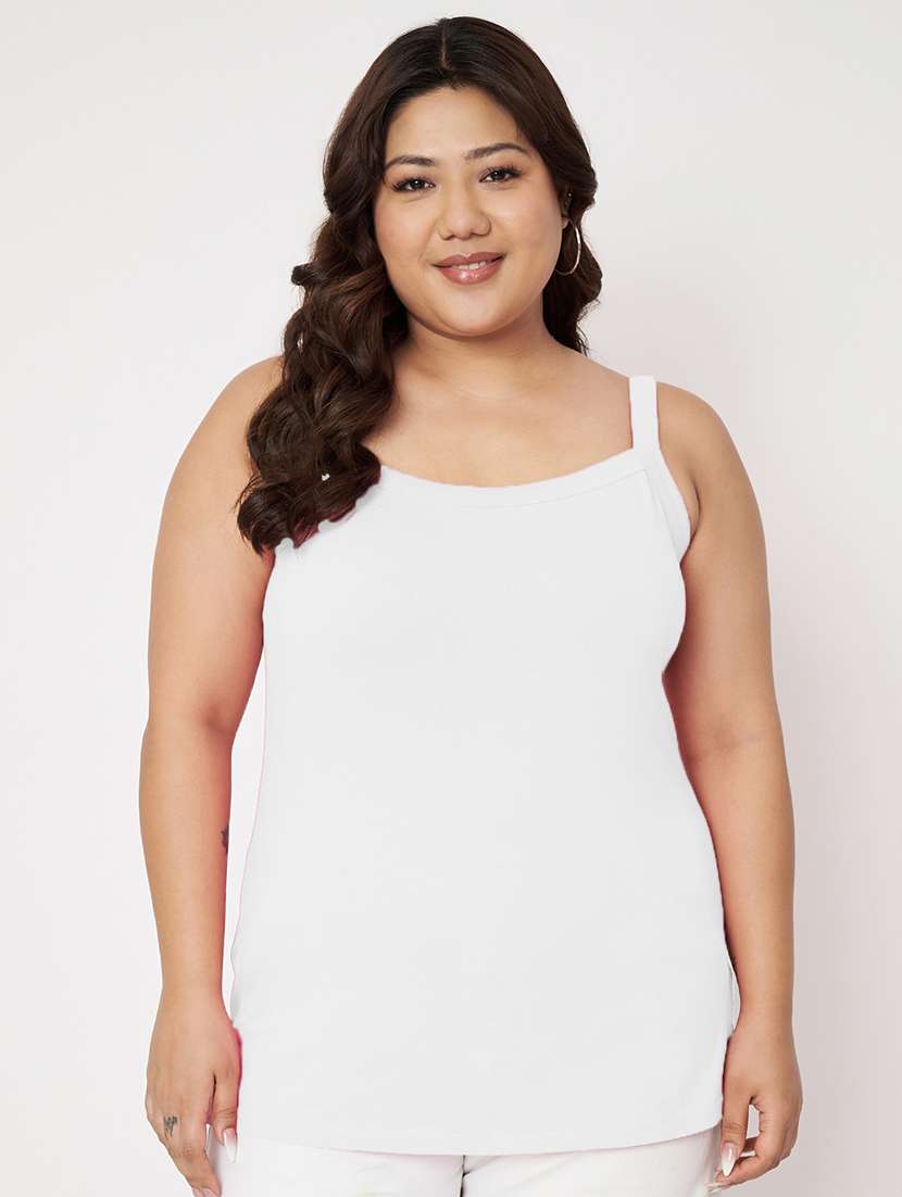 women plus size solid camisole