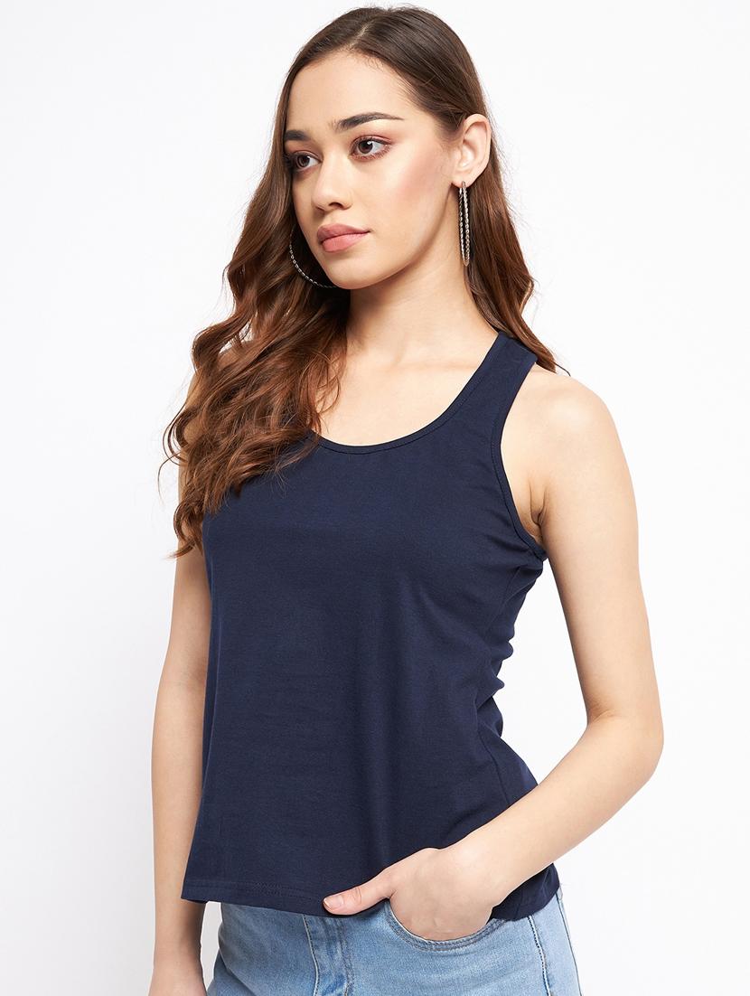 women solid sleeveless camisole - 21740791 - Standard Image - 1