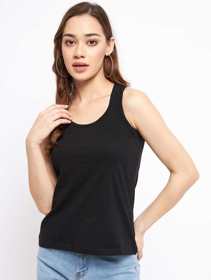 women solid sleeveless camisole