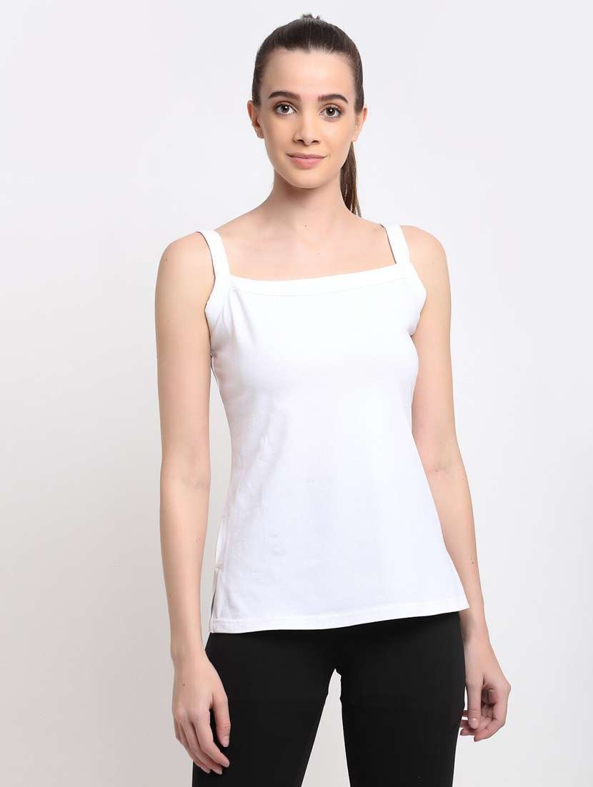 women solid sleeveless camisole
