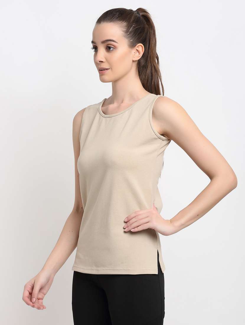 women solid sleeveless tank top  - 21740818 -  Standard Image - 1
