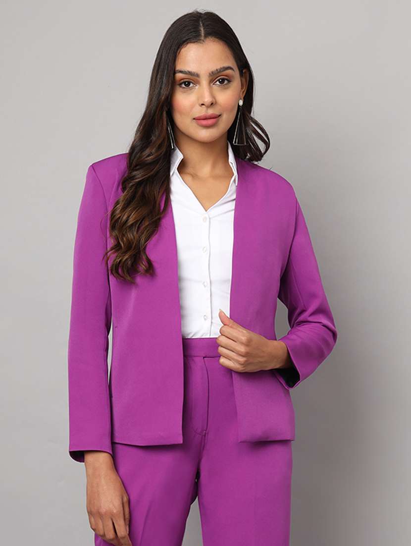 women soldi long sleeevs single breasted blazer