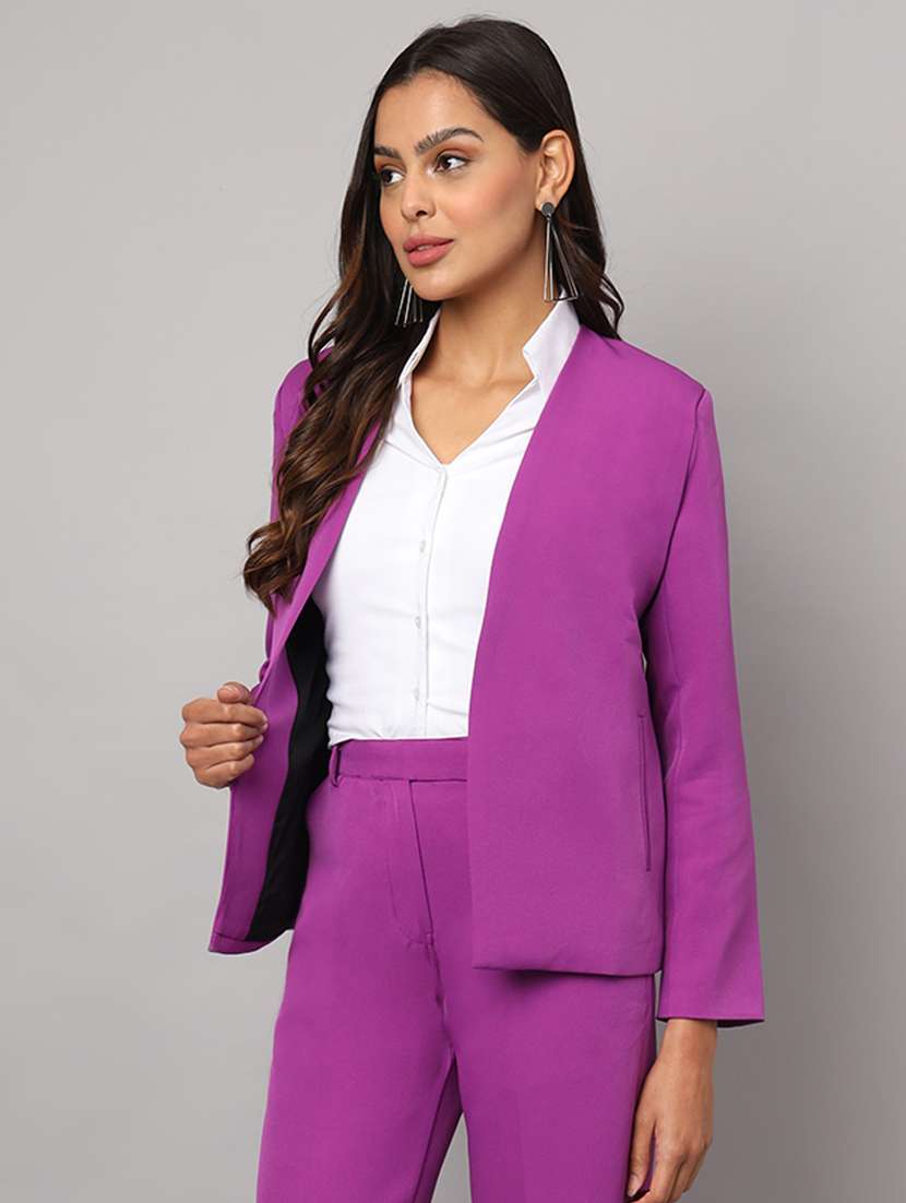women soldi long sleeevs single breasted blazer - 21740824 -  Standard Image - 1