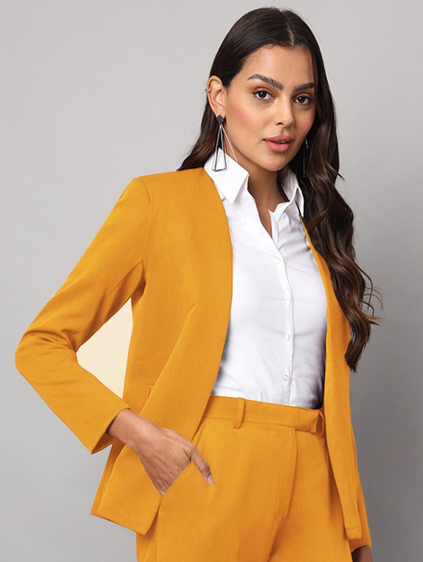 women soldi long sleeevs single breasted blazer - 21740825 - Standard Image - 1