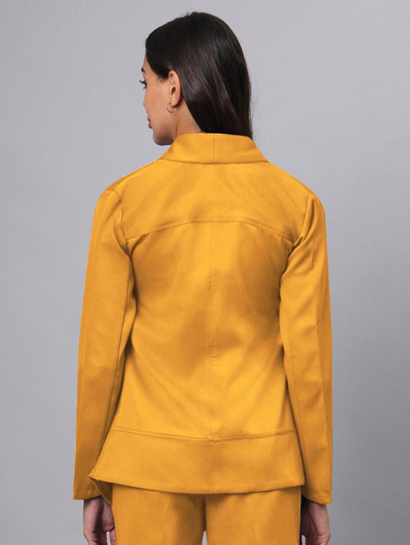 women solid long sleeves formal blazer - 21740830 - Standard Image - 1
