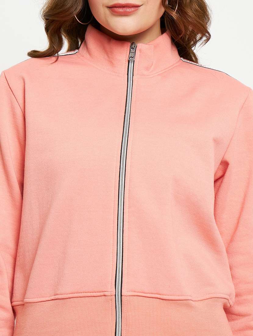 women solid long sleeves active wear co-ord set - 21740836 -  Standard Image - 4