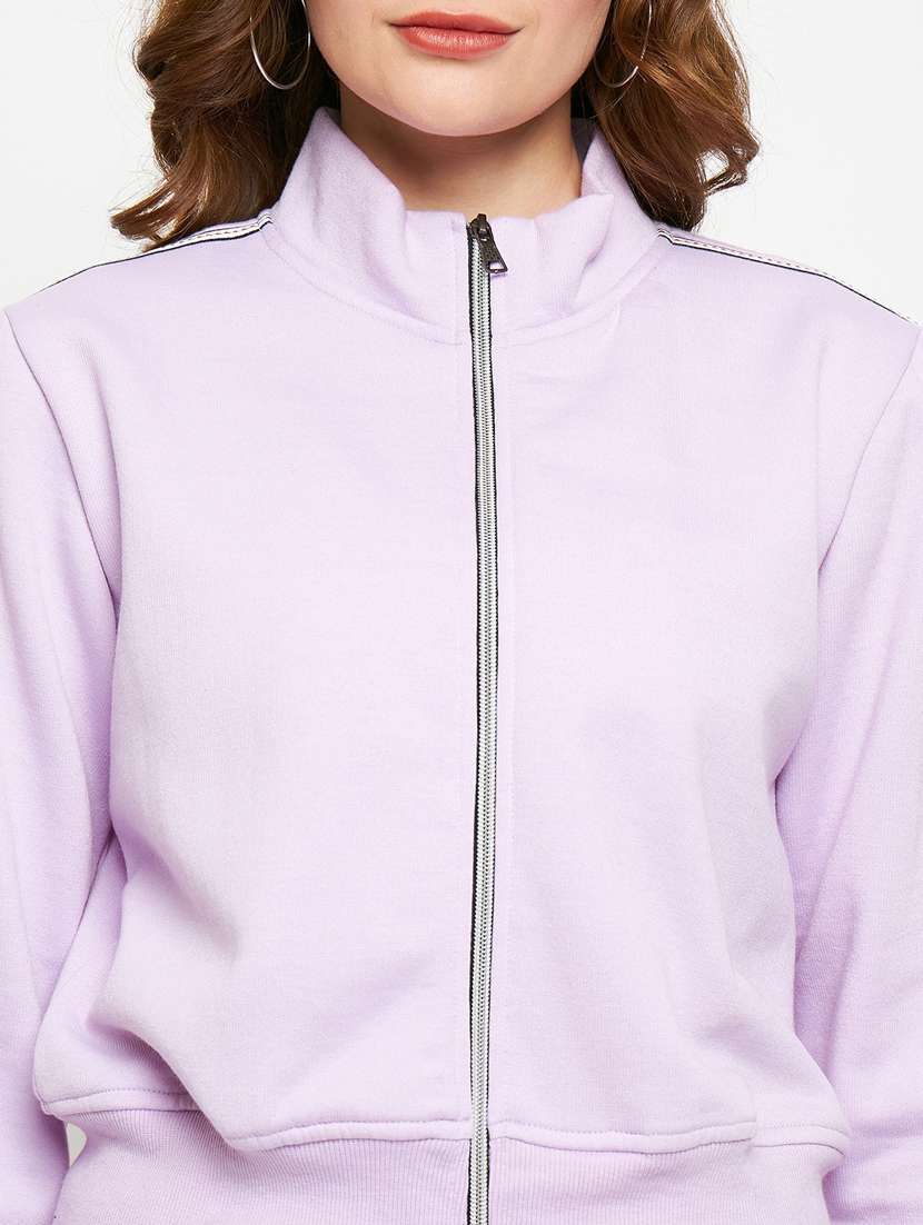 women solid long sleeves active wear co-ord set - 21740838 -  Standard Image - 4