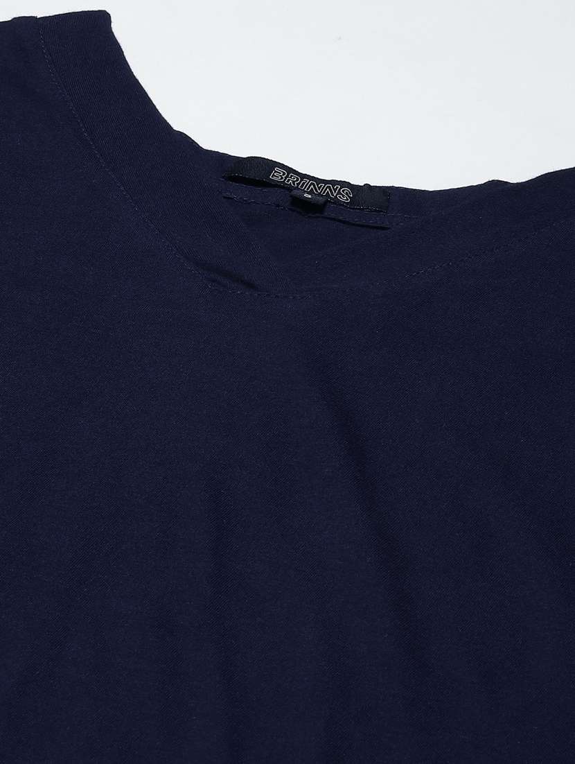 women solid short sleeves regular t-shirt - 21740927 -  Standard Image - 4