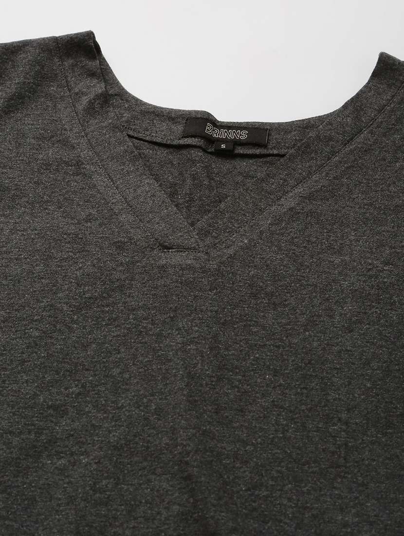 women solid short sleeves regular t-shirt - 21740930 -  Standard Image - 4