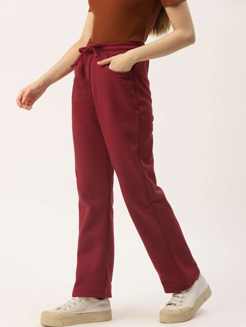 women solid mid rise straight fit trouser - 21740950 -  Standard Image - 1