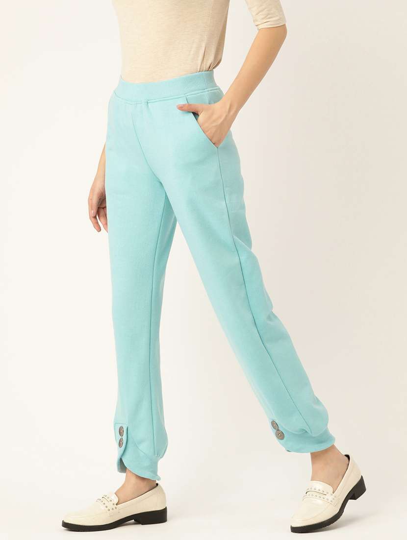women solid mid rise straight fit trouser - 21740954 -  Standard Image - 1