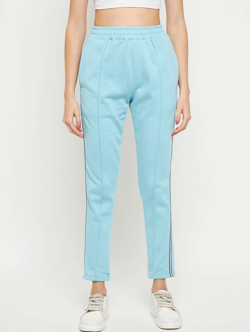 women tapered high rise track pant