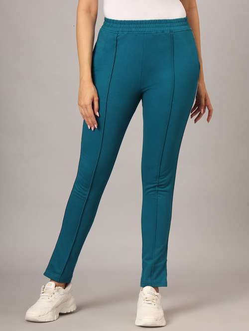 women tapered mid rise track pant - 21741006 - Standard Image - 0
