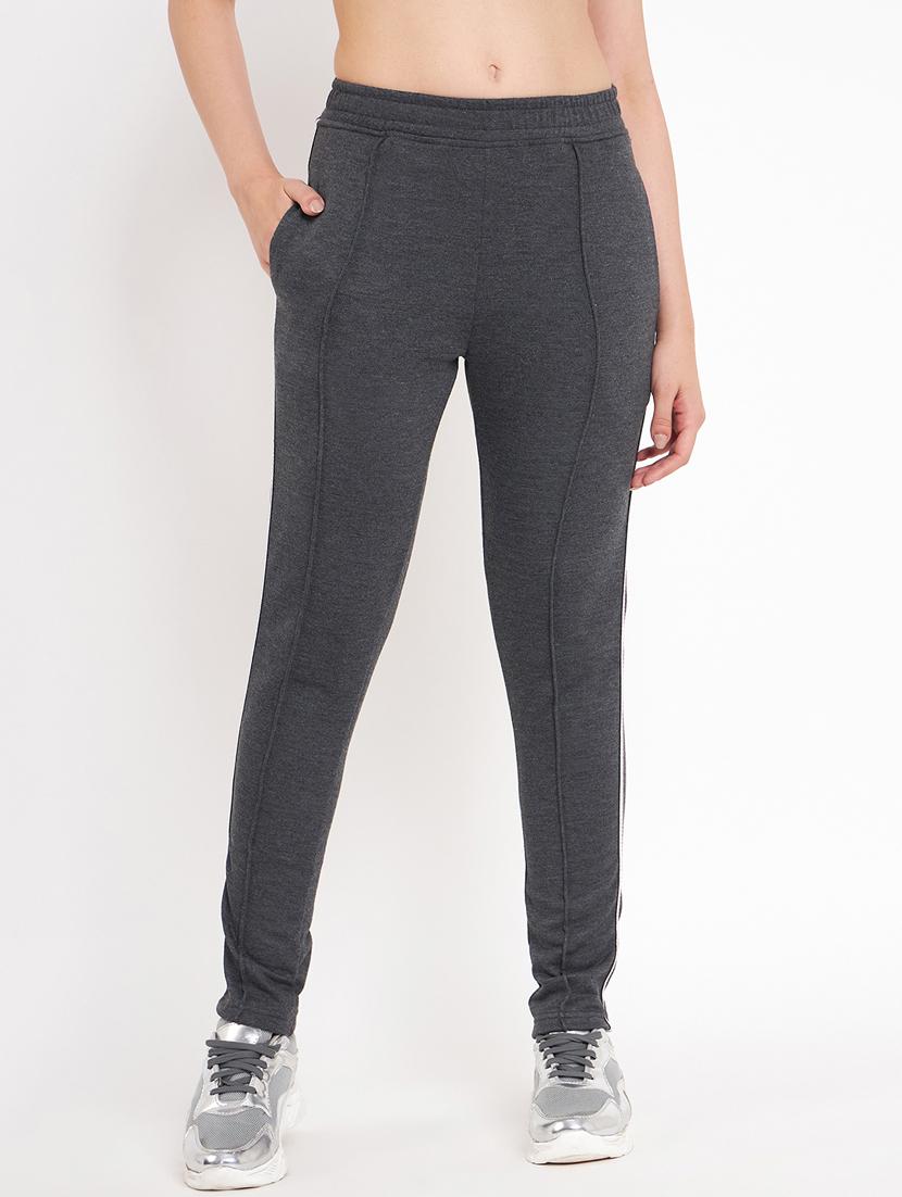 women tapered mid rise track pant - 21741009 -  Zoom Image - 0