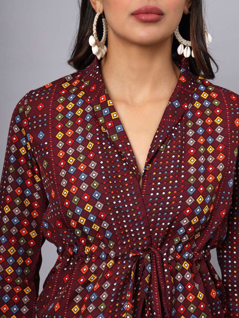 women printed long sleeve top - 21741090 -  Standard Image - 4