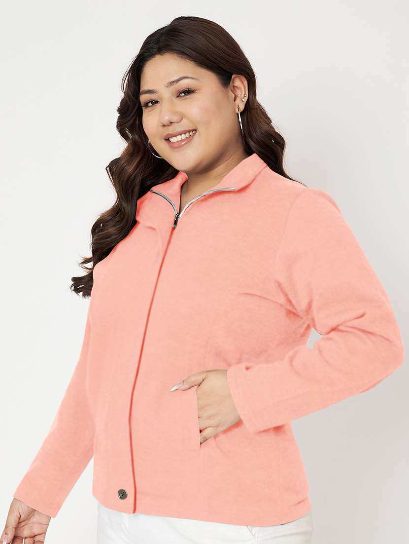 women solid long sleeves sweatshirt - 21741275 -  Standard Image - 1