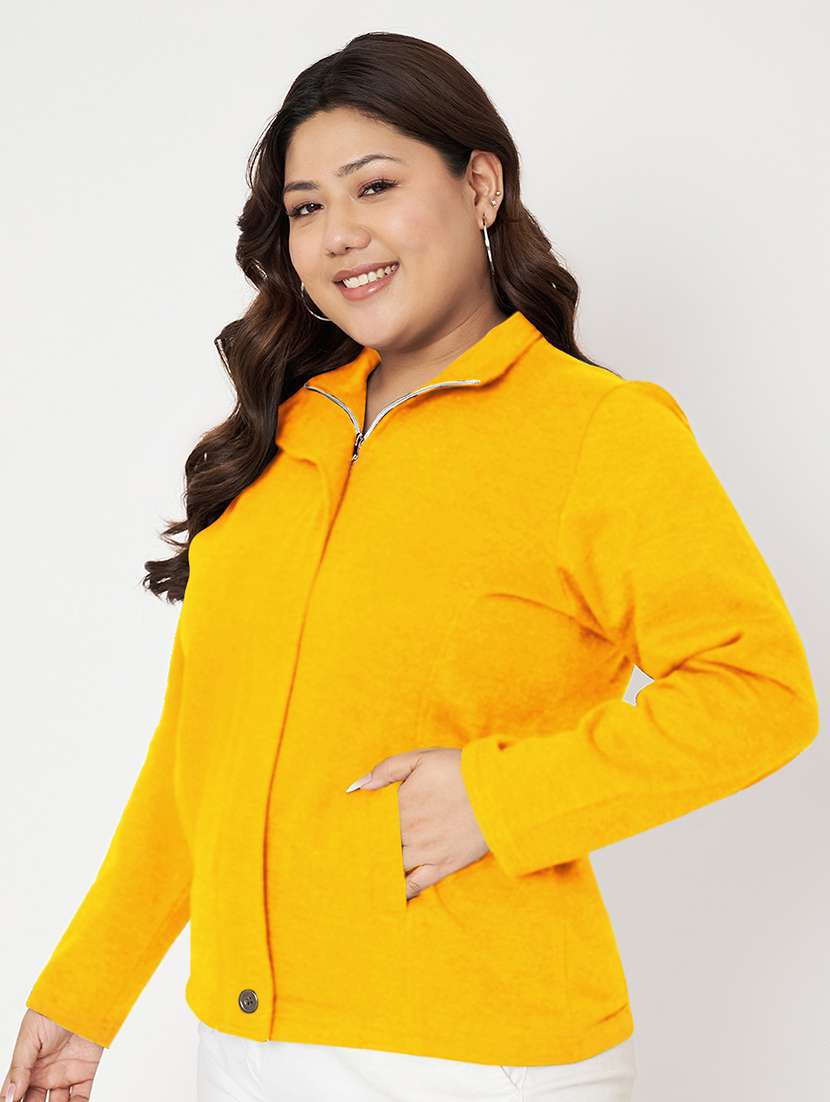 women plus size solid long sleeves sweatshirt - 21741276 -  Standard Image - 1